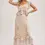Thumbnail: Cream Lace Floral Ruffle Maxi Skirt