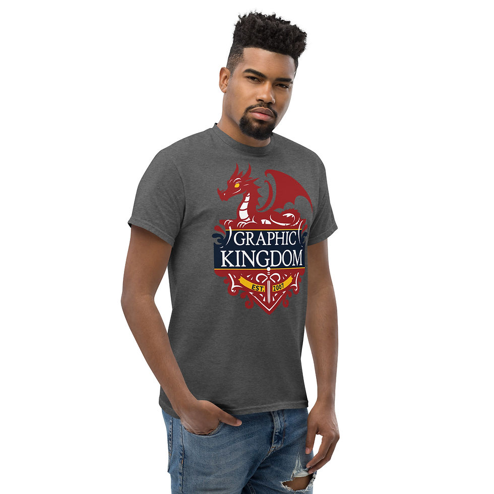 Thumbnail: Graphic Kingdom Dark Red Logo Unisex classic tee