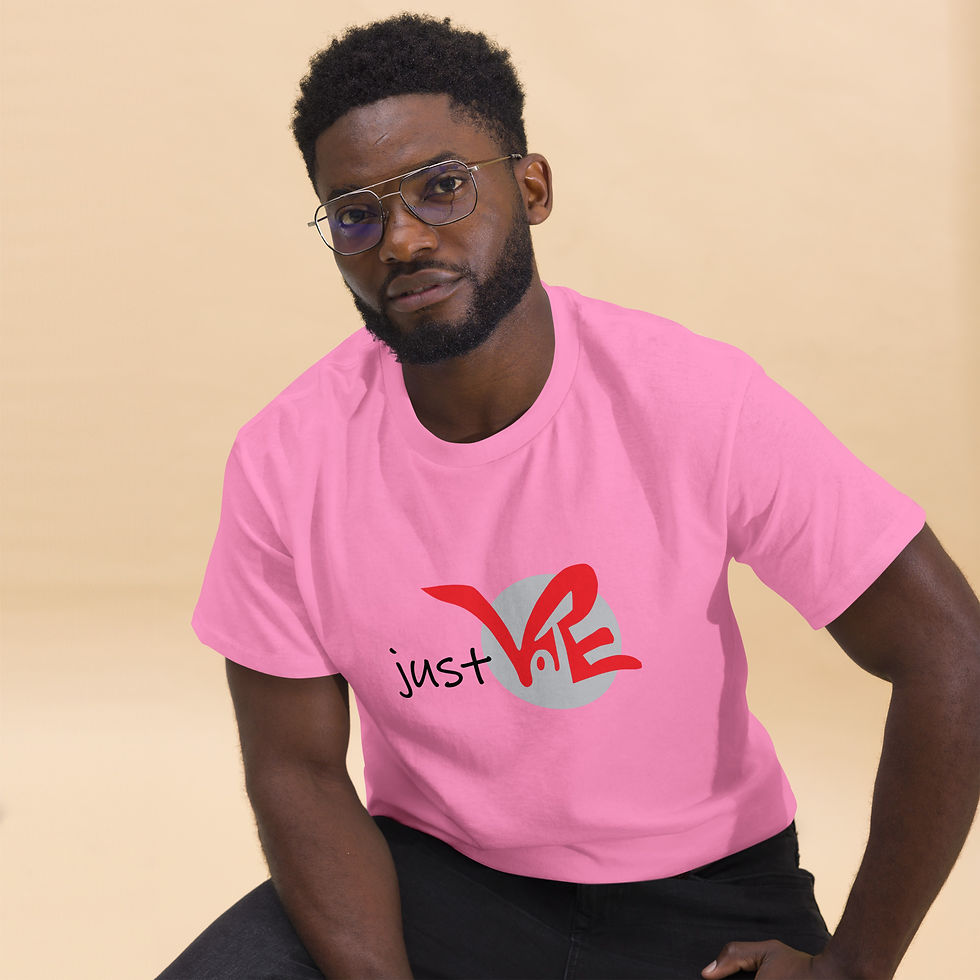 Thumbnail: "Just Vote" Red on Gray Logo Unisex classic tee