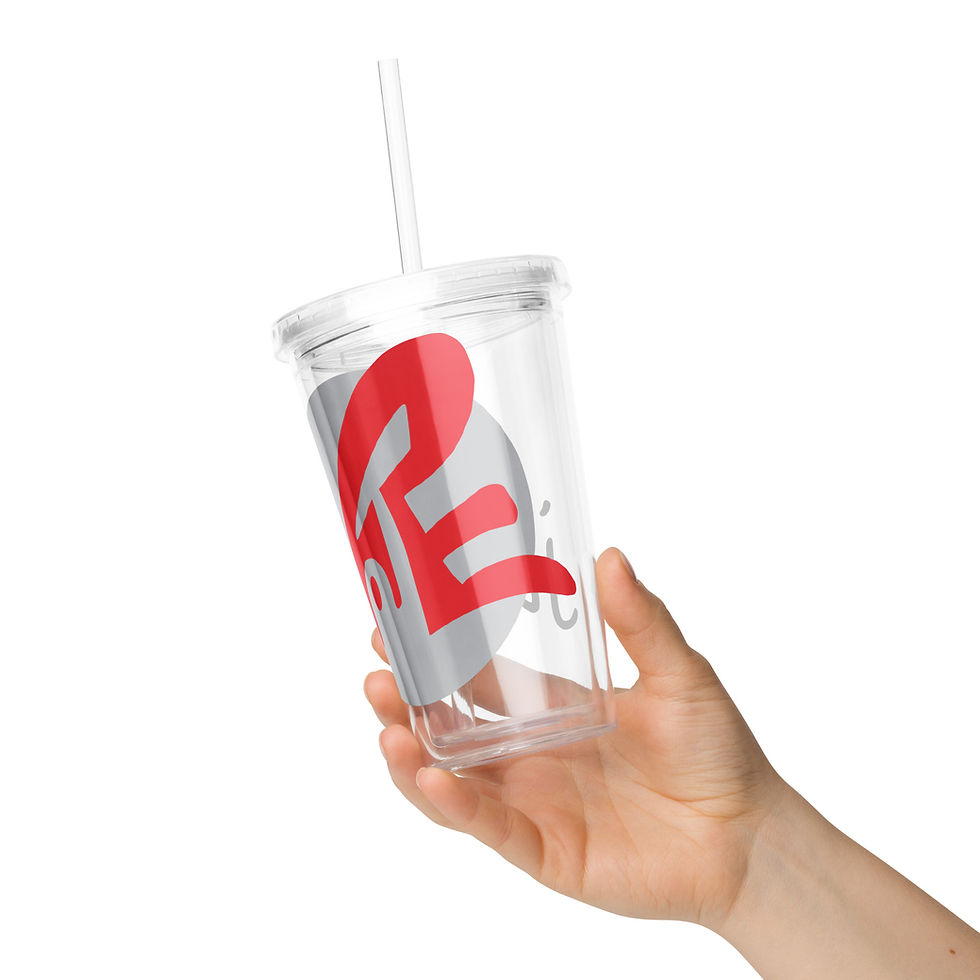 Thumbnail: "Just Vote" Clear Plastic Tumbler