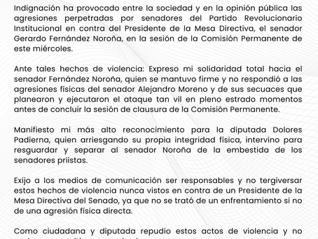"Por la Paz y el Respeto: Repudiamos Toda Forma de Violencia"