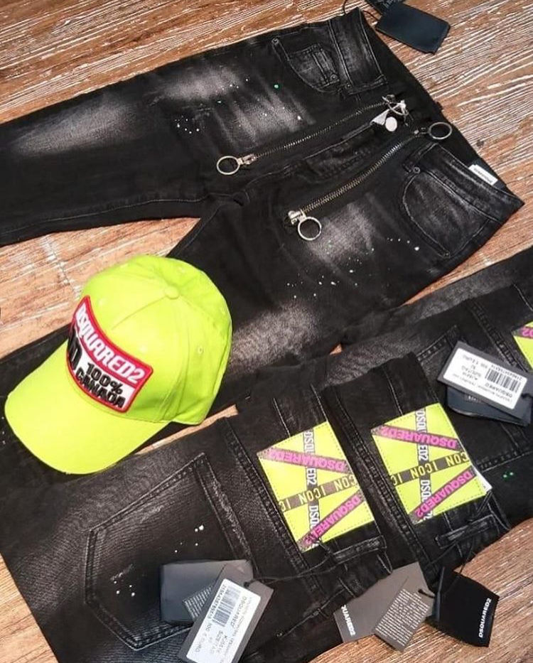 Thumbnail: Denim Turkey Style Rock Band Jeans