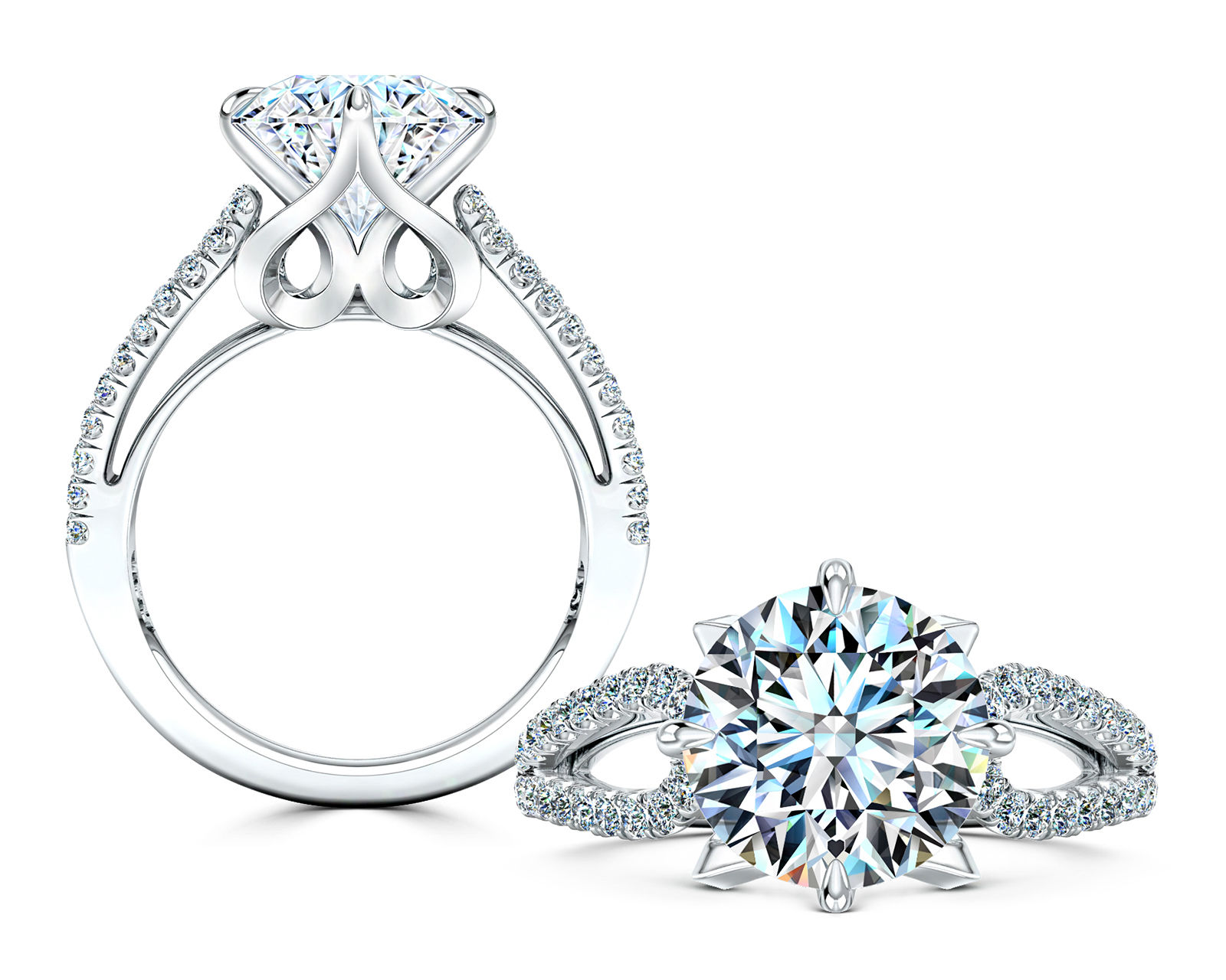 Plié Engagement Ring