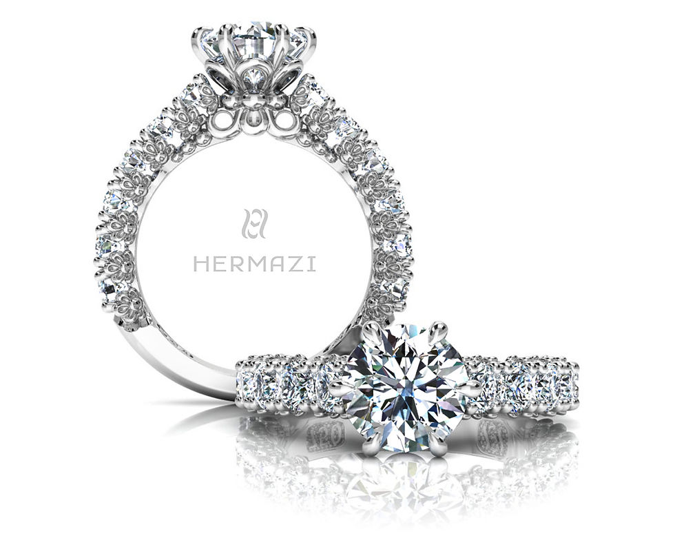 Thumbnail: Hermazi® 'Delightful' Three-Quarter Way Ring