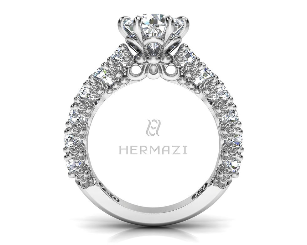 Thumbnail: Hermazi® 'Delightful' Three-Quarter Way Ring