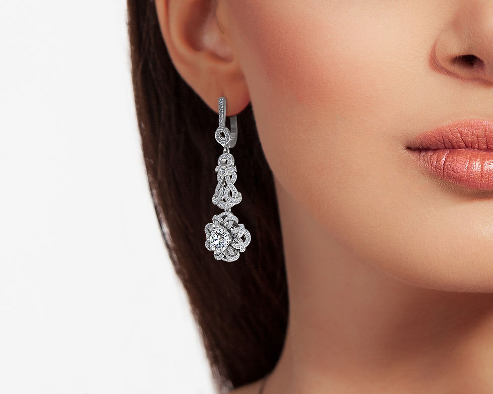 Thumbnail: Hermazi® 'Beehive Ginger Flower' Earrings