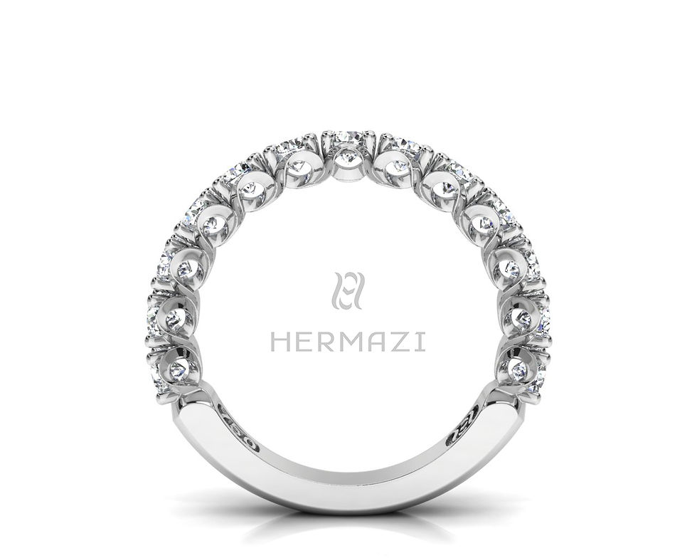 Thumbnail: Hermazi®'Elegance' Three-Quarter Way Diamond Band