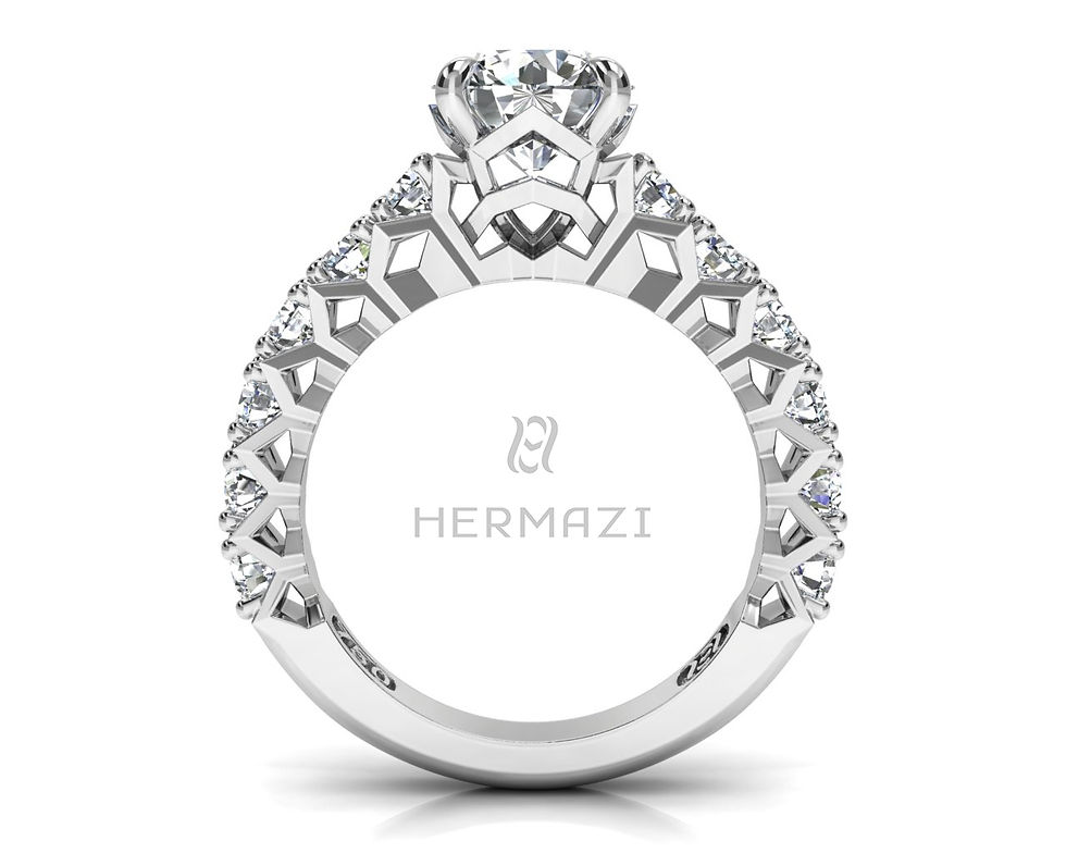 Thumbnail: Hermazi® 'Divine' Three-Quarter Way Ring