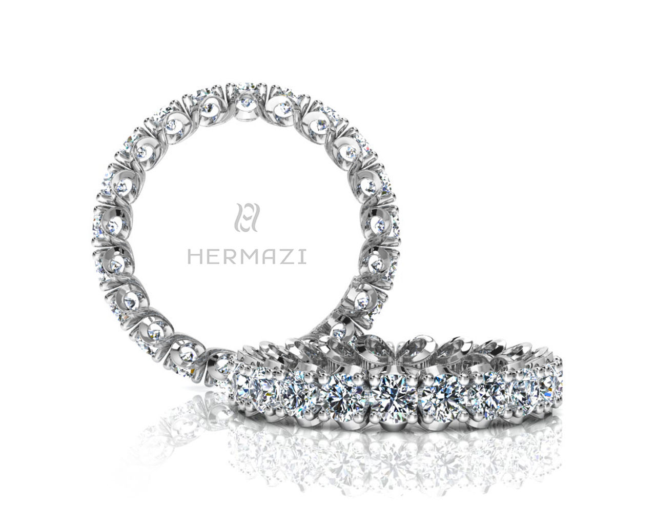 Hermazi® 'Elegance' Eternity Diamond Band