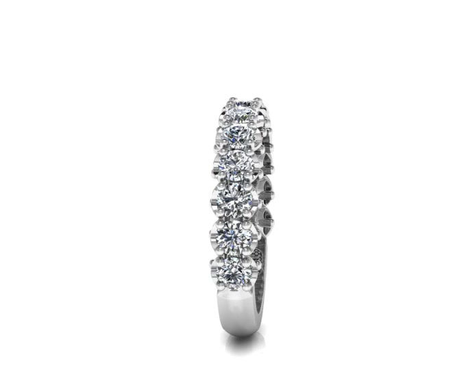 Thumbnail: Hermazi® 'Serene' Three-Quarter Way Diamond Band