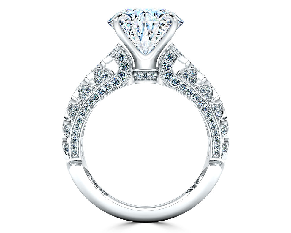 Thumbnail: Raspberry Blossom Engagement Ring