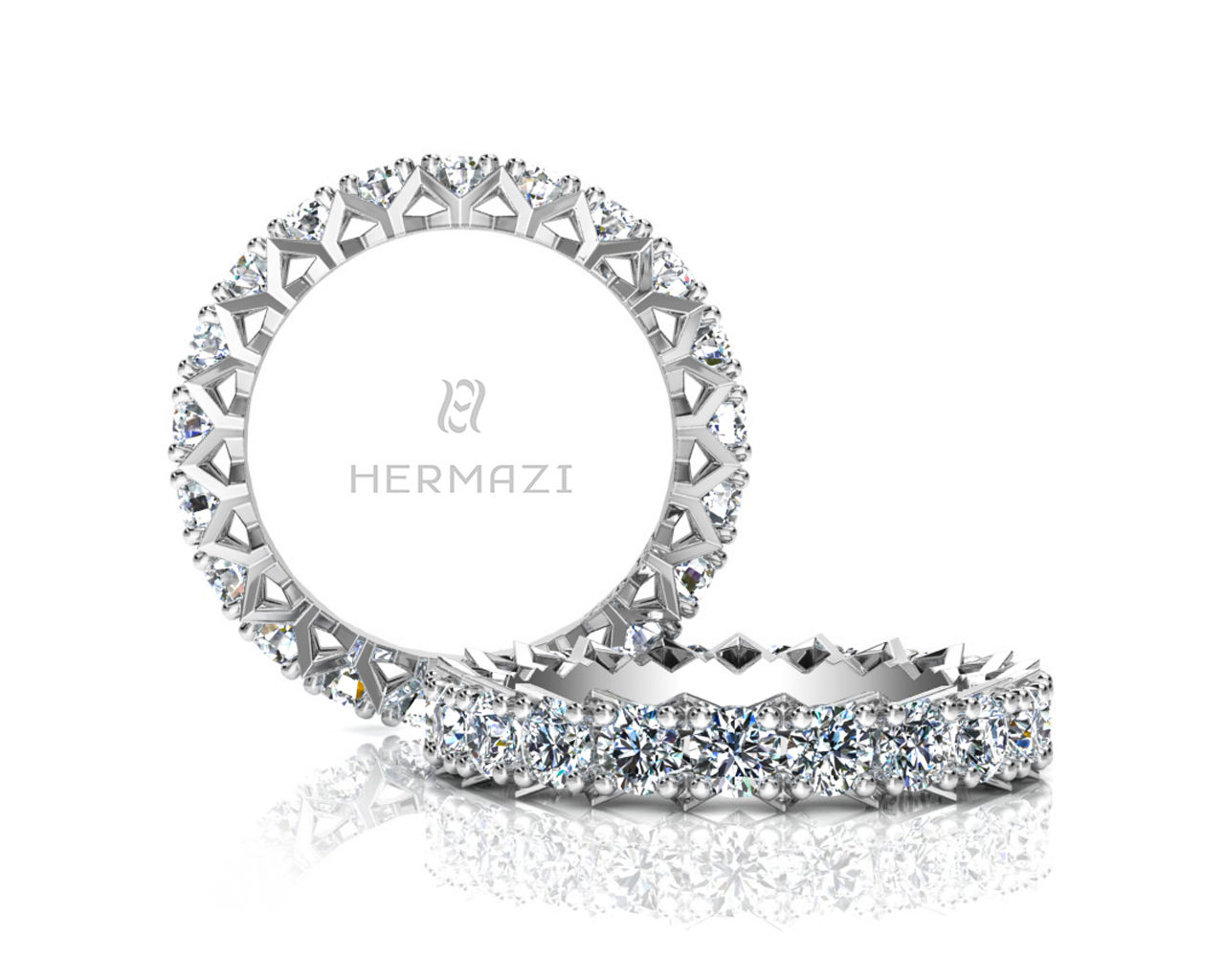 Hermazi® 'Divine' Eternity Diamond Band