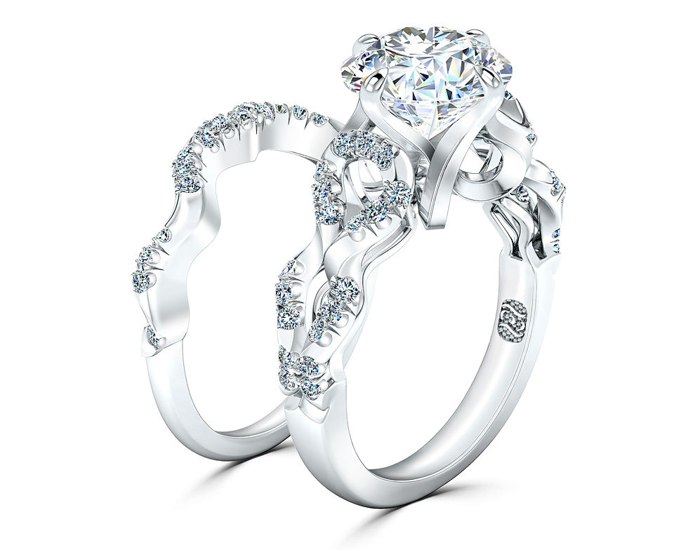 Thumbnail: Glissade Wedding Band