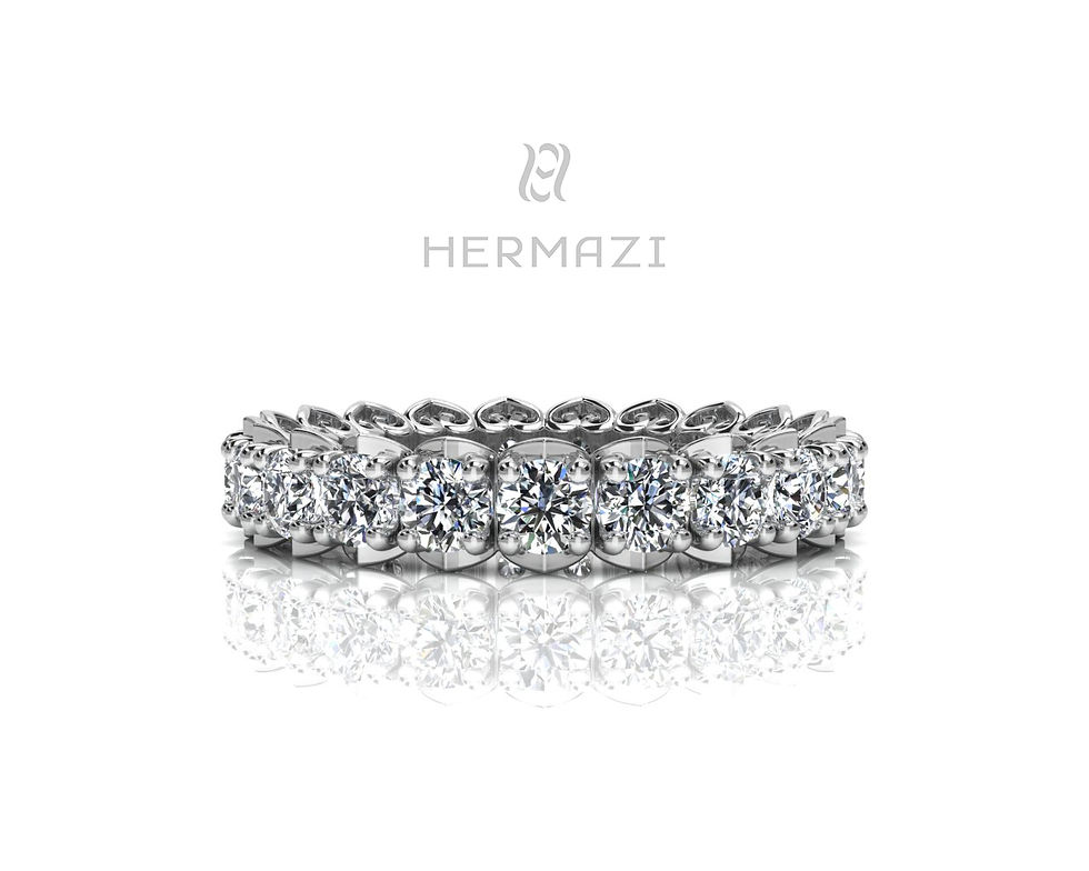 Thumbnail: Hermazi® 'Unconditional' Eternity Diamond Band