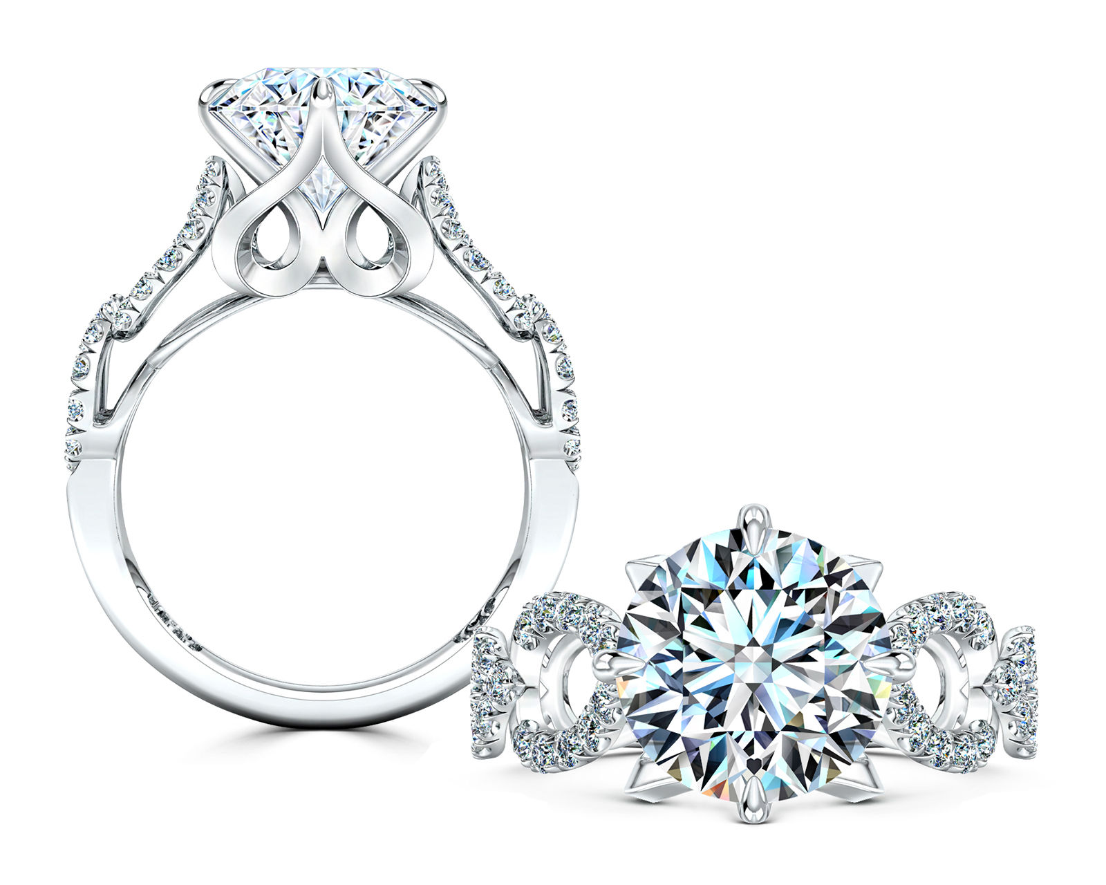 Relevé Engagement Ring