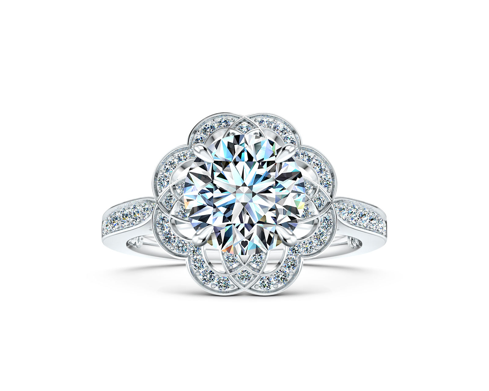 Zinnia Glow Engagement Ring