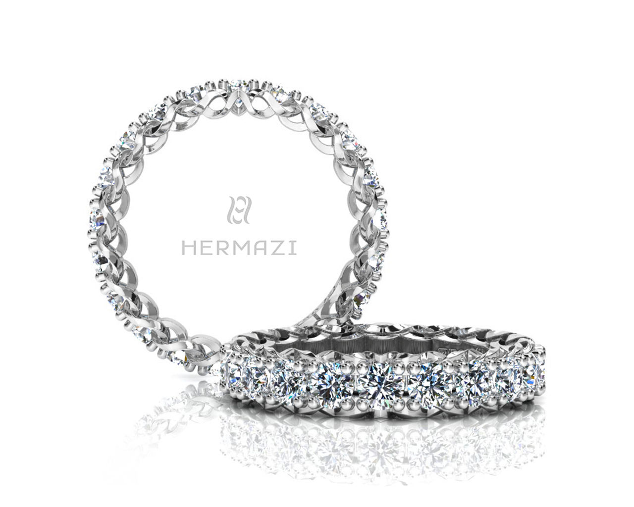 Hermazi® 'Infinite' Eternity Diamond Band