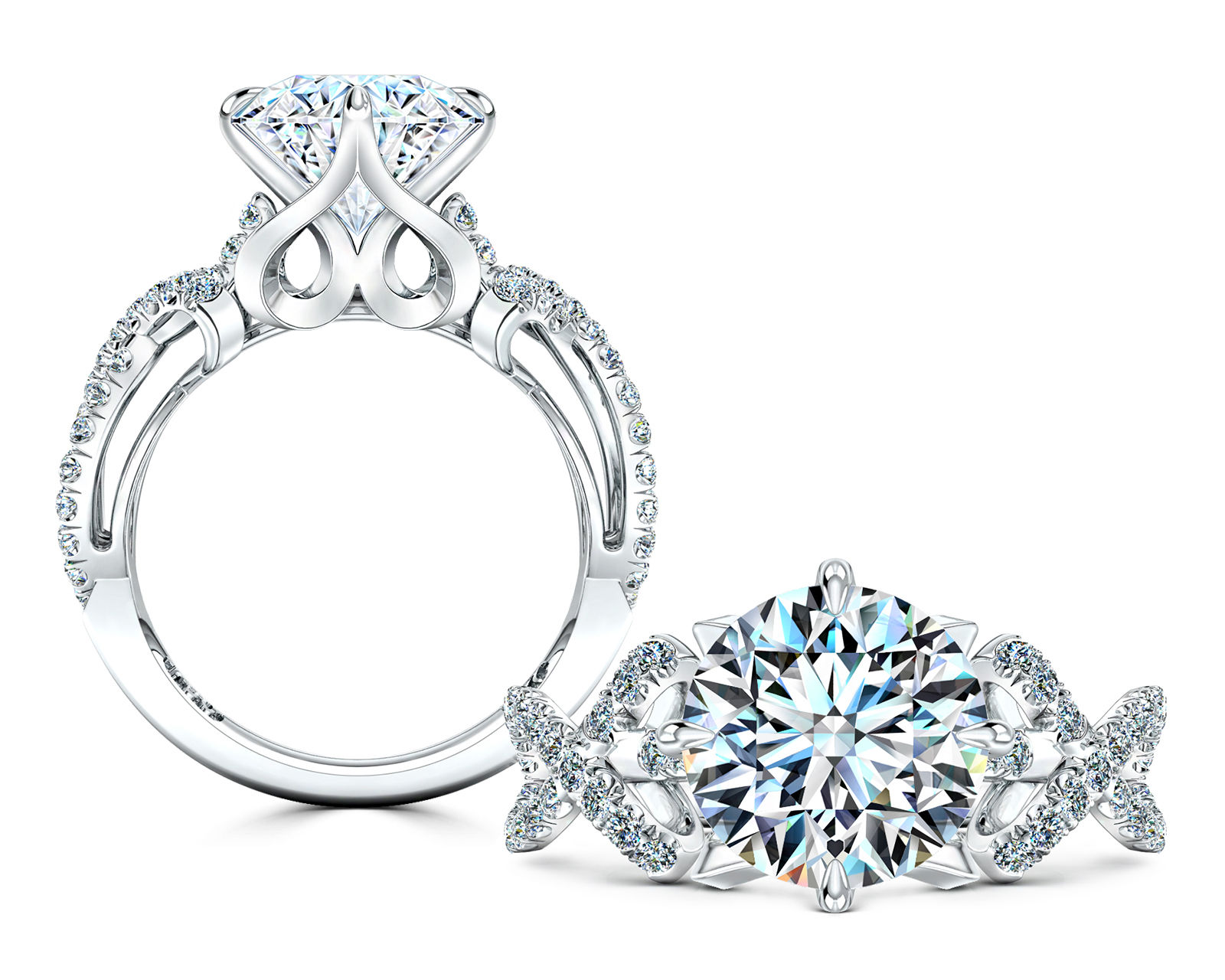 Piqué Engagement Ring