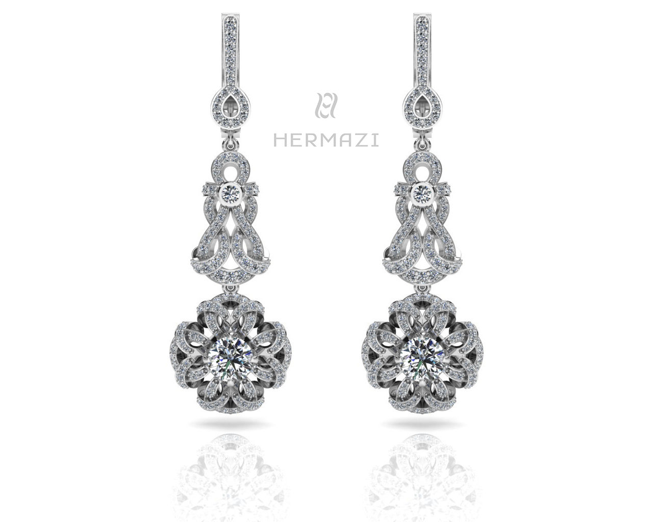 Hermazi® 'Beehive Ginger Flower' Earrings
