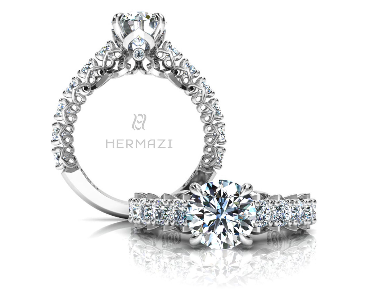Hermazi® 'Unconditional' Three-Quarter Way Ring