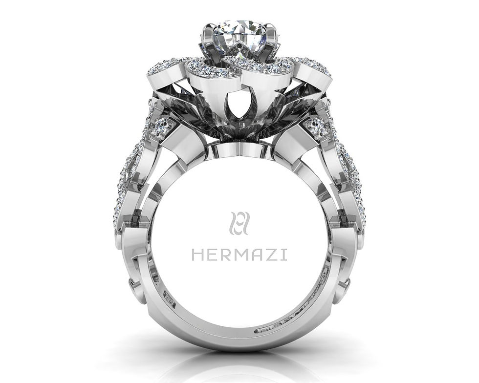 Thumbnail: Hermazi® 'Fireball Hibiscus' Diamond Ring