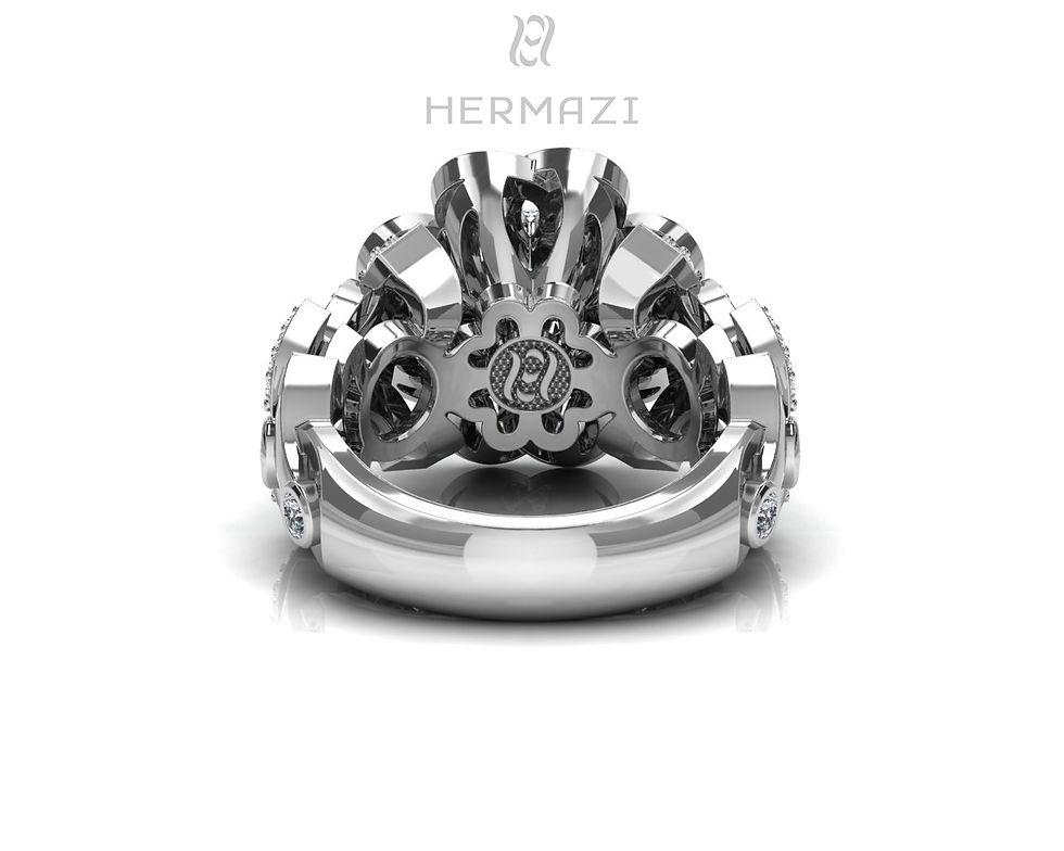 Thumbnail: Hermazi® 'Fireball Hibiscus' Diamond Ring