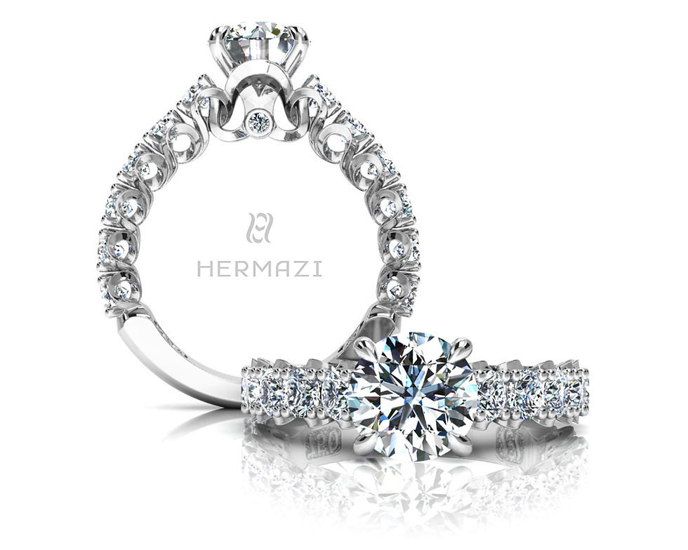 Thumbnail: Hermazi® 'Elegance' Three-Quarter Way Ring