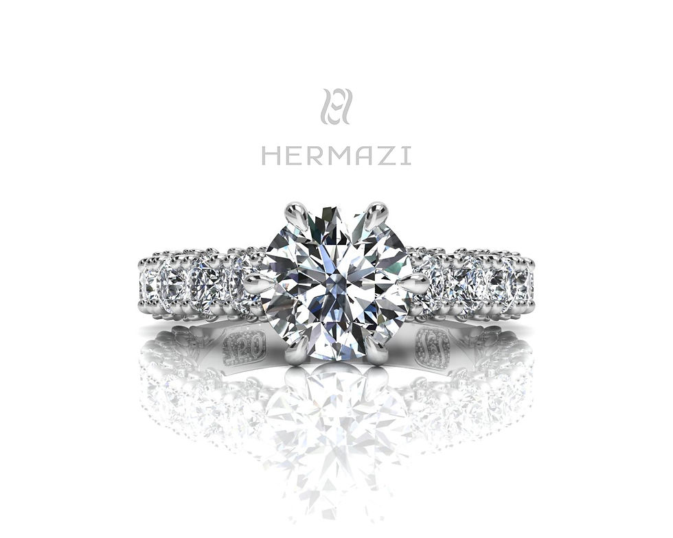 Thumbnail: Hermazi® 'Delightful' Three-Quarter Way Ring