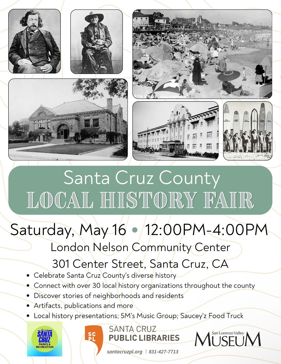 Poster with event details