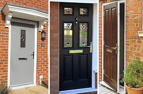 Selection of classic composite door designs and colours