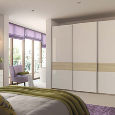 Modern bedroom in white