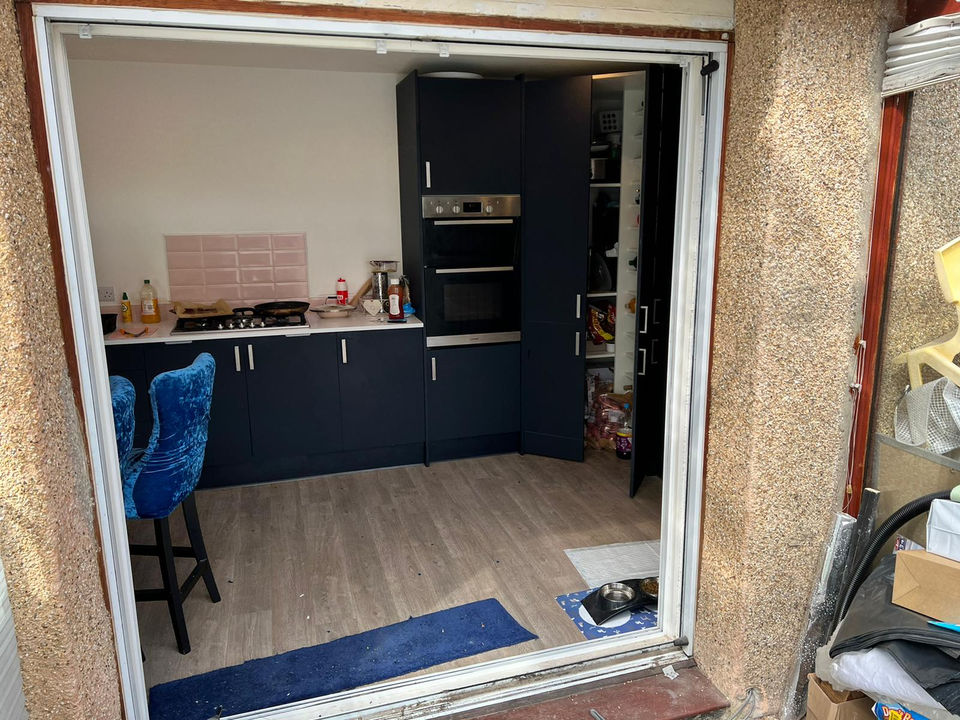 Patio door frame