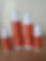 Organic hair products in red bottles
