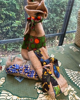 African gifts on a table