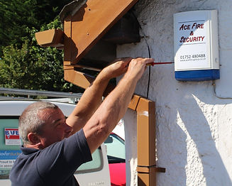 Ace Fire and Safety alarm installation