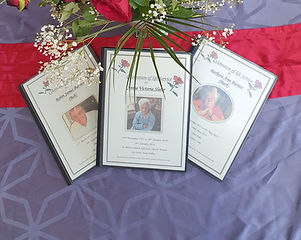 Memory Book and flowers close up
