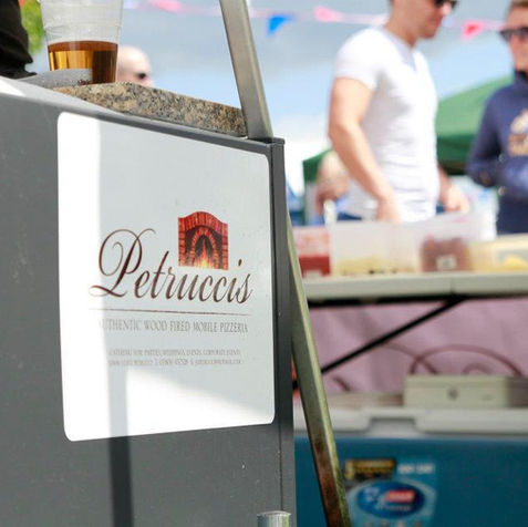 Close up of Petrucci's food stand