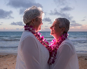 Two elderly married women