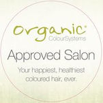 Organic approved salon logo
