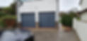 Grey sectional garage doors
