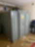 Large grey safe or vault