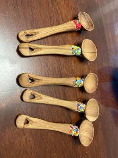 Hand carved wooden spoons