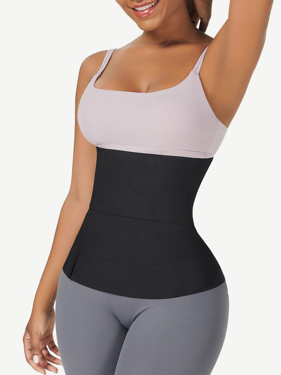 Thumbnail: Black Latex Tummy Wrap Compression Band Higher Power