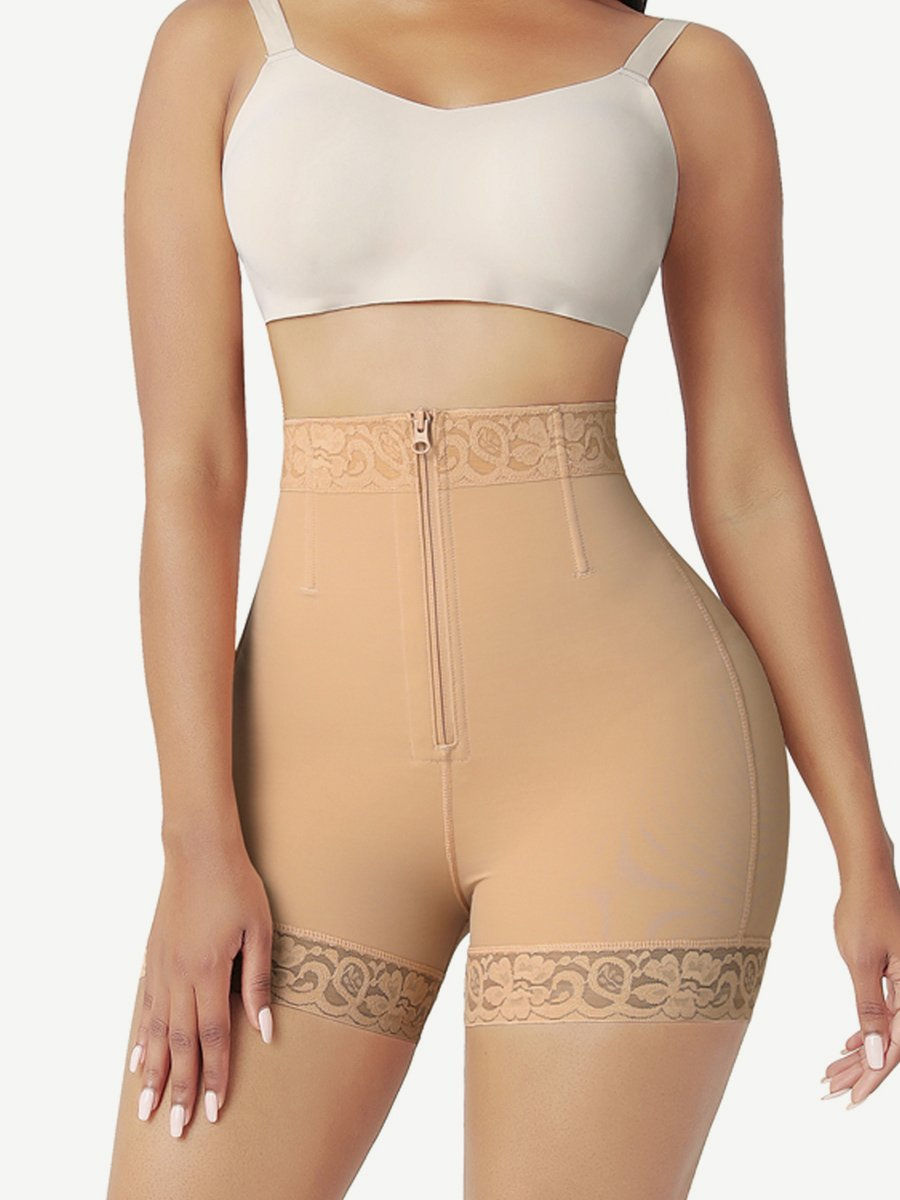 Thumbnail: Front Zipper Butt Lifter Shorts High Waist Curve-Creating