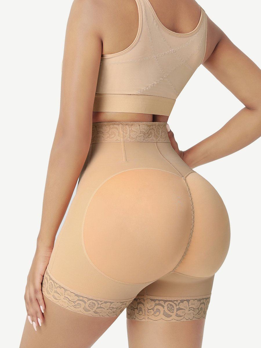 Thumbnail: Front Zipper Butt Lifter Shorts High Waist Curve-Creating