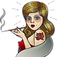 Weed Stoned Tatto Kika Girl