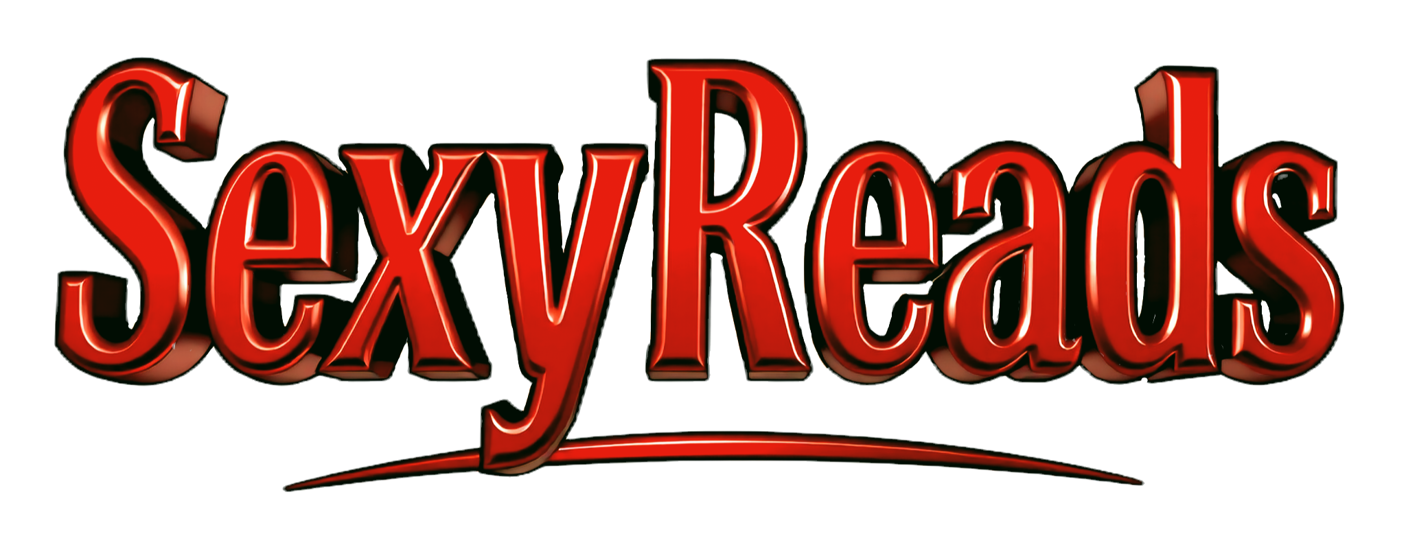 The _Sexyreads_ logo, presented in thick, glossy, bold red lettering to get the attention of sex story readers