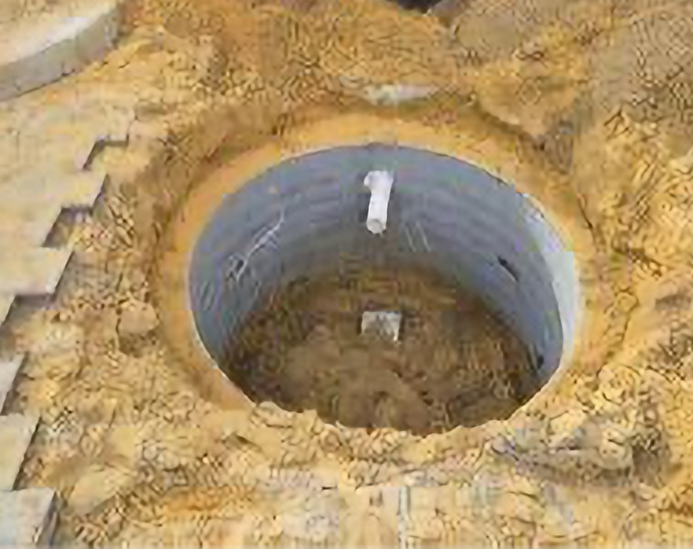 buried soakwell installation