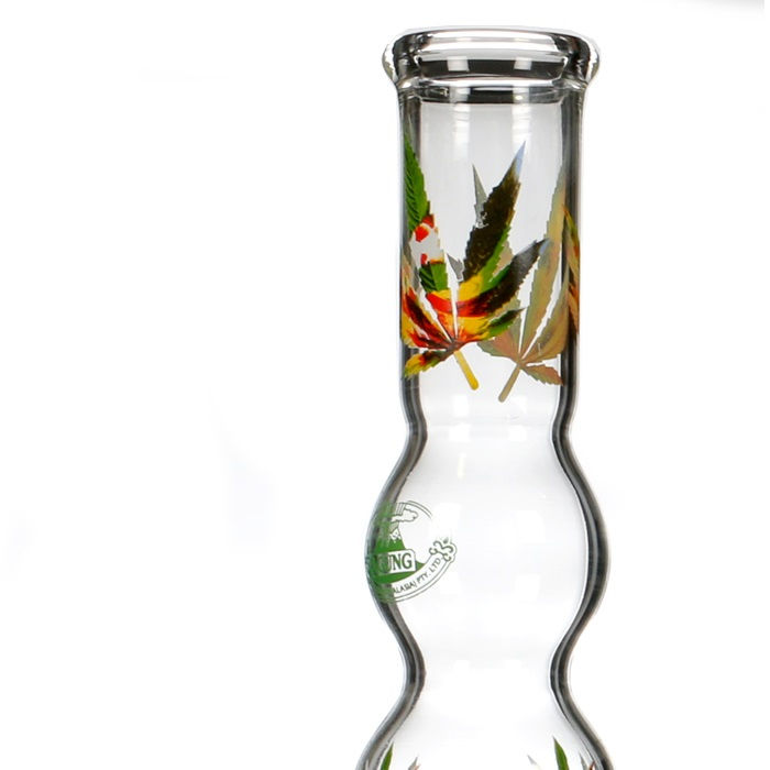 Agung Color Leaf Multi Bubble Bong 43 cm