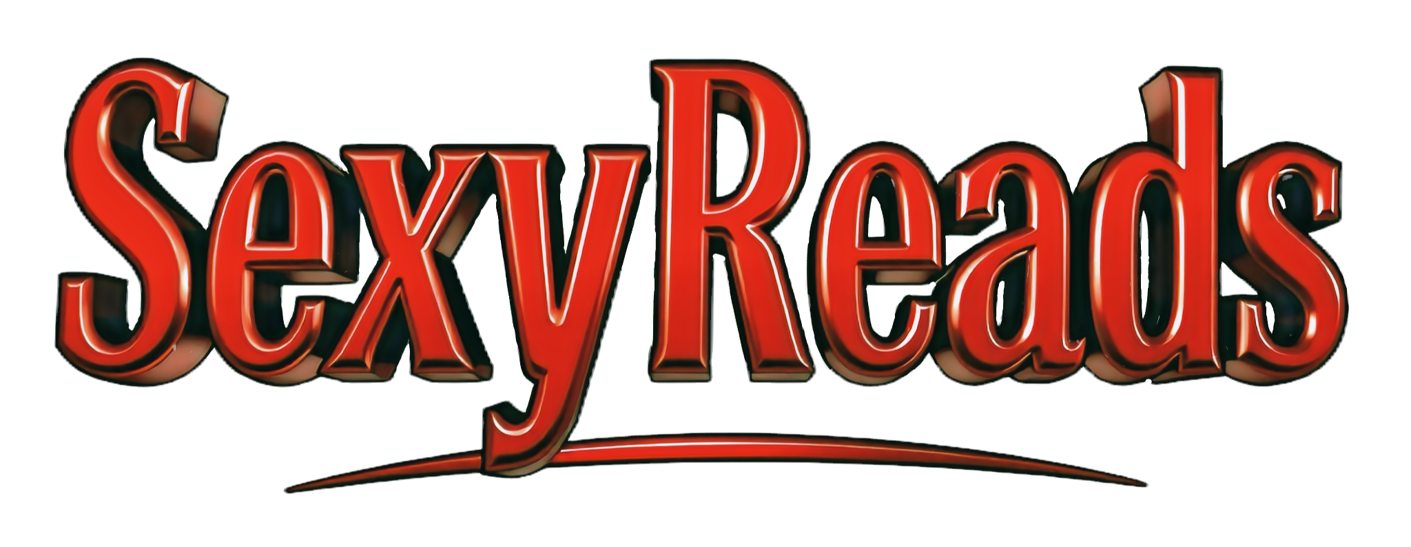 The _Sexyreads_ logo, presented in thick, glossy, bold red lettering to get the attention of free erotica readers